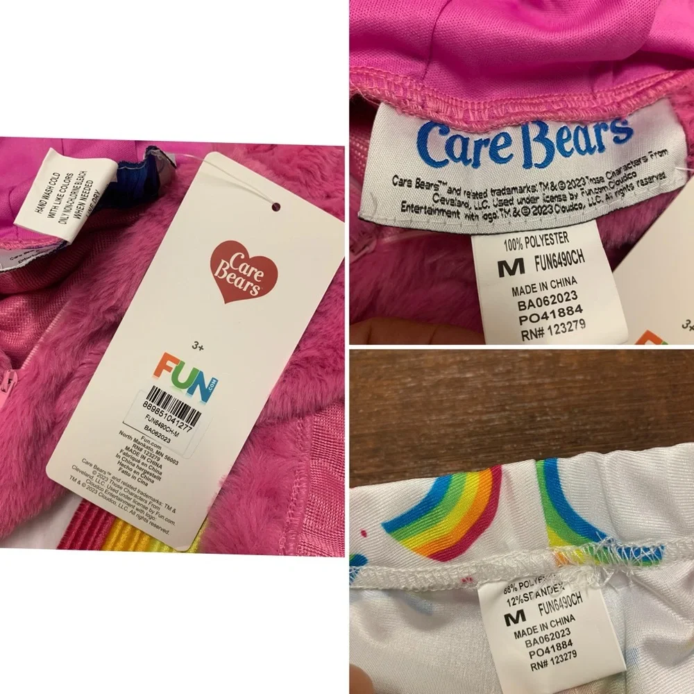 Care Bears Deluxe Cheer Pink Bear Tween Hoodie With Leggings Girls Size M